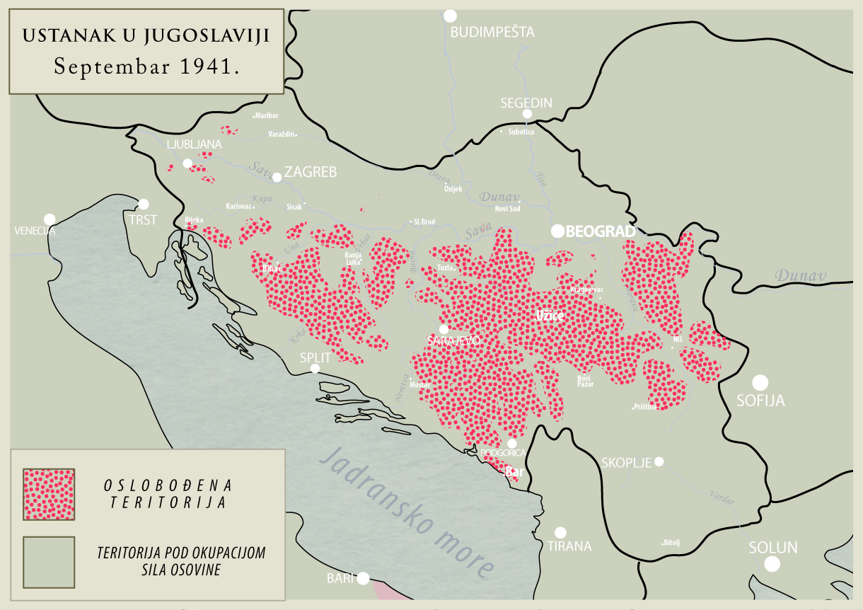 Liberated Territories by Guerialla Forces 1941