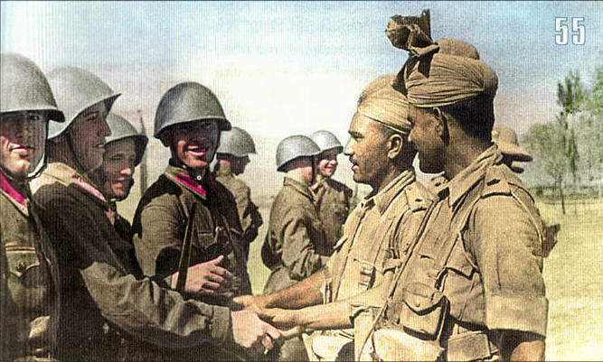 Soviet and British Indian soldiers in Iran, 1941 V Norman